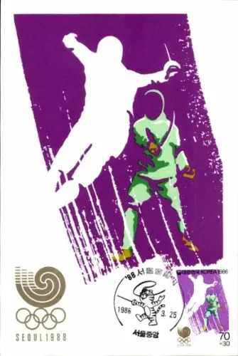Ak Seoul Südkorea, Olympische Sommerspiele 1988, Fechter