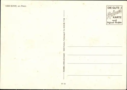 Ak Bonn am Rhein, Allianzplatz, Rheinufer, Bonn-Center