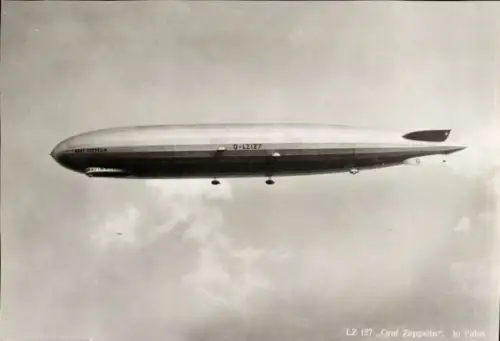 Ak LZ 127, Graf Zeppelin in Fahrt, Luftschiff