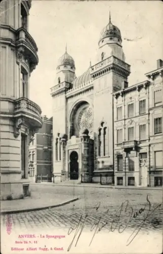 Judaika Ak Anvers Antwerpen Flandern, La Synagogue, Synagoge