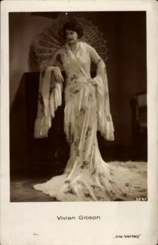 Ak Schauspielerin Vivian Gibson, Portrait