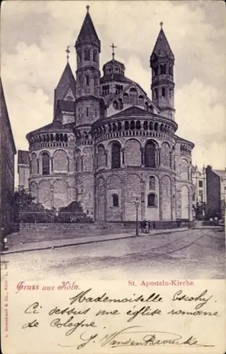 Ak Köln am Rhein, St. Aposteln-Kirche