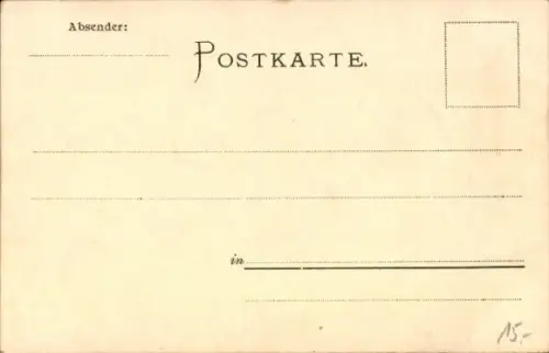 Litho Bad Gandersheim in Niedersachsen, Gasthof Grüner Jäger, Bahnlinie, Orxhausen