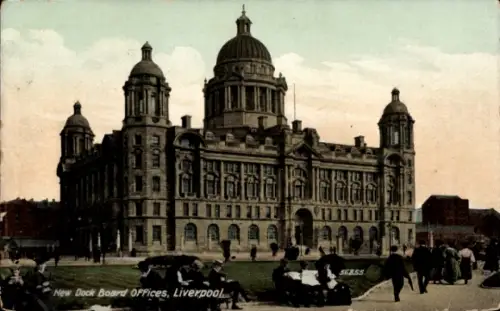 Ak Liverpool Merseyside England, New Dock Board Offices,   Architektur, 