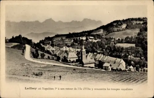 Ak Laffrey Isère, Vue générale