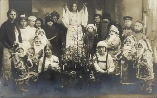 Foto Ak Gruppenportrait, Weihnachten