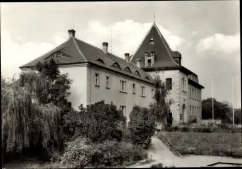 Ak Zwenkau in Sachsen, Rathaus, Außenansicht