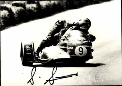 Foto Rennfahrer Schanzn, Puzo, Yamaha, Autogramm