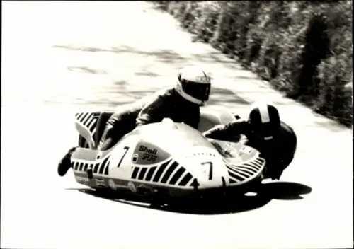 Foto Rennfahrer Schwürzel, Huber, Yamaha, Autogramm