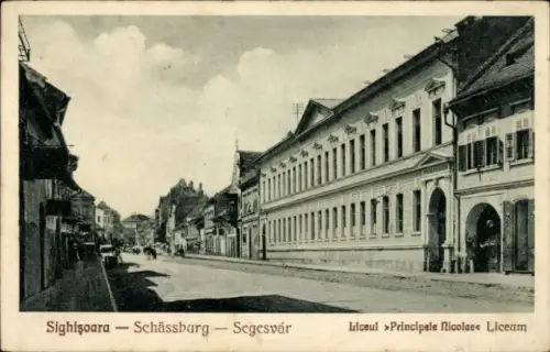 Ak Sighișoara Schäßburg Segesvár Siebenbürgen Rumänien, Lyzeum