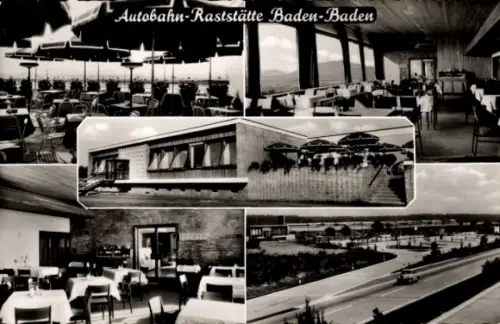 Ak Baden Baden, Sandweier, Autobahn Raststätte, Inh. Alfred Erath