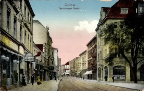 Ak Cottbus in der Niederlausitz, Spremberger Straße