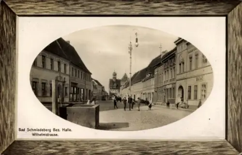 Präge Passepartout Ak Bad Schmiedeberg (Bezirk Halle) Dübener Heide, Wilhelmstraße