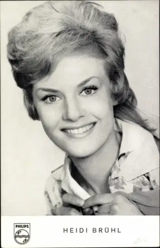 Ak Sängerin Heidi Brühl, Portrait, Philips