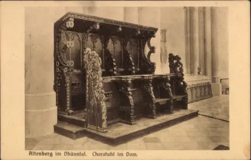 Ak Altenberg im Dhünntal Odenthal Bergisches Land, Chorstuhl im Dom