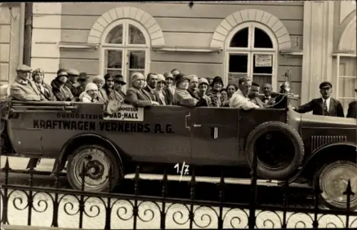 Foto Ak Bad Hall, Autobus, Kurkommission, Oberösterreichische Kraftwagen Verkehrs AG