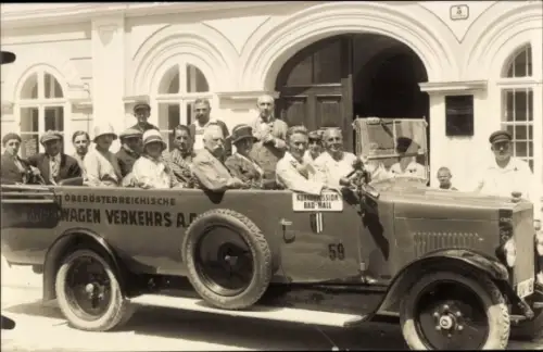 Foto Ak Bad Hall, Autobus, Kurkommission, Oberösterreichische Kraftwagen Verkehrs AG