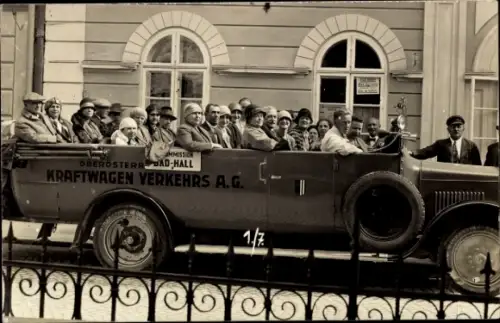 Foto Ak Bad Hall, Autobus, Kurkommission, Oberösterreichische Kraftwagen Verkehrs AG