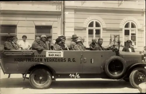 Foto Ak Bad Hall, Autobus, Kurkommission, Oberösterreichische Kraftwagen Verkehrs AG