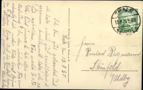 Ak Thale am Harz, Teufelsbrücke am Bodekessel, Fluss