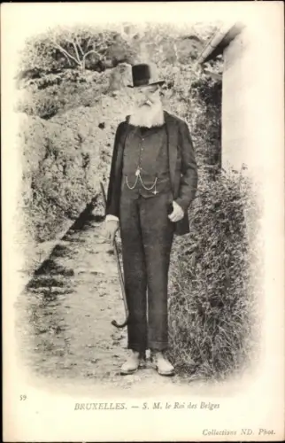 Ak Brüssel, S. M. le Roi des Belges, Portrait