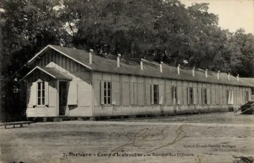 CPA Mortagne Orne, Camp d'Instructier, Baraque des Officiers