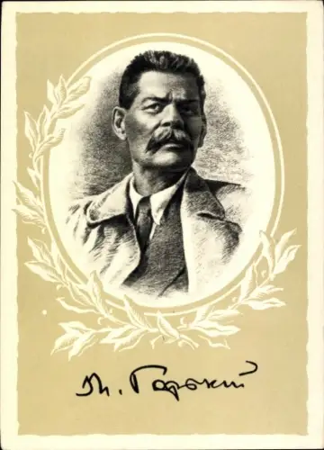Ak Schriftsteller Maxim Gorki, Portrait