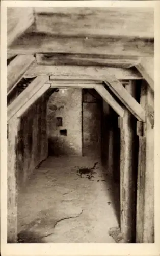 CPA Douaumont Lorraine Meuse, Galerie consolidée par les Français après la reprise du Fort Vaux