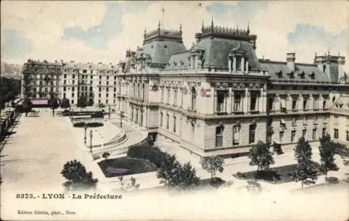 Ak Lyon Rhône,  La Préfecture, Edition Giletta, Nice