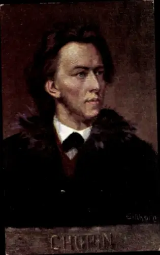 Künstler Ak Eichhorn, Komponist Frédéric Chopin, Pianist, Klavierkomponist, BKWI 874 3