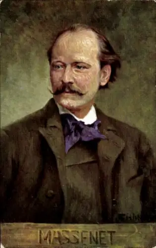 Künstler Ak Komponist Jules Massenet, Portrait