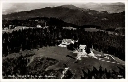 Ak Bregenz am Bodensee Vorarlberg, Pfänder Berg, Bodensee, Aerial View, Photographie, 1064 m . M.