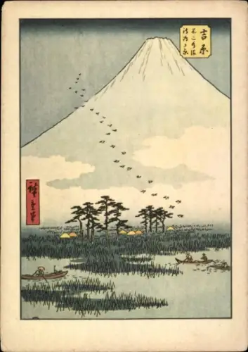 Künstler Ak Hiroshige, Japan, Der Fuji