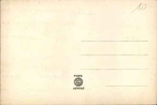 Künstler Ak Liebespaar in der Bar, Mann in Uniform