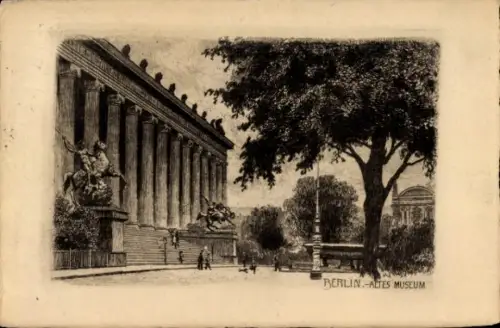 Künstler Ak Berlin Mitte,  Altes Museum