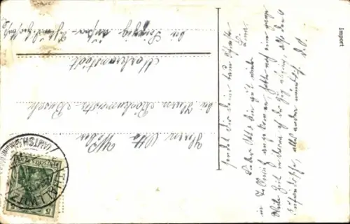 Ak Glückwunsch Neujahr, Kleeblatt, Hufeisen