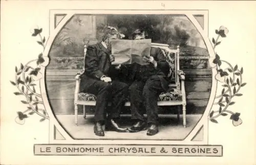 Ak Le Bonhomme Chrysale & Sergines, Dichter