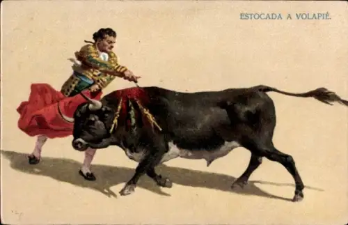 Litho Stierkampf, Volapie Ausfallschritt