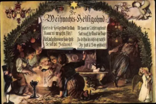 Künstler Ak Frohe Weihnachten, Dr Weihnachts Heiligohmd