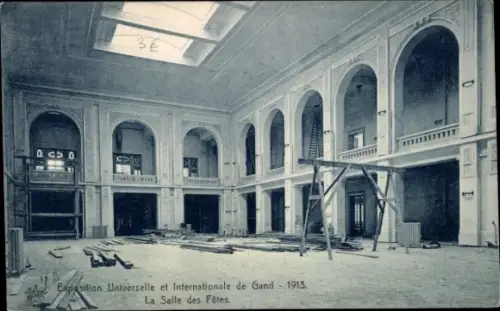 CPA Exposition Universelle et Internationale de Gand 1913, Salle des Fetes