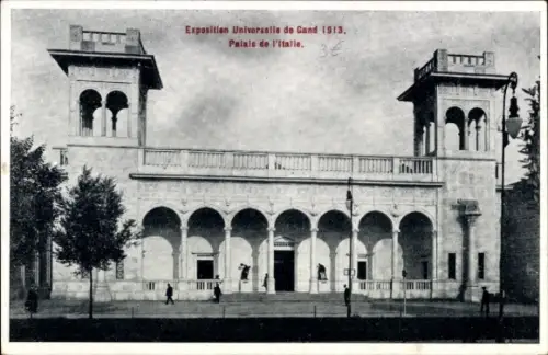 CPA Exposition Universelle et Internationale de Gand 1913, Palais de l'Italie