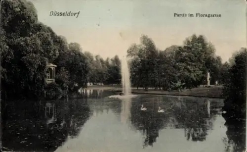 Ak Düsseldorf am Rhein, Floragarten