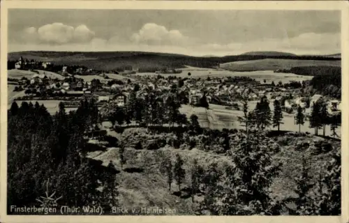 Ak Finsterbergen Friedrichroda im Thüringer Wald,  Thüringer Wald, Blick auf Hainfelsen