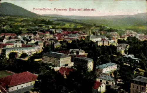 Ak Lichtenthal Lichtental Baden Baden am Schwarzwald, Panorama