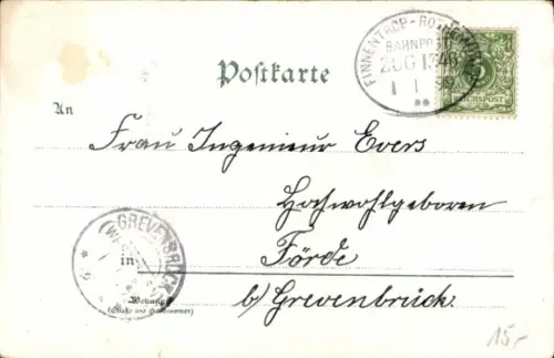 Litho Trompeter von Säckingen, Behüt Dich Gott