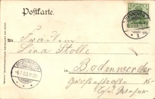 Ak Hannover, XIV. Deutsches Bundesschießen 1903