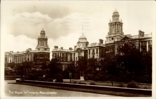 Ak Manchester England, Royal Infirmary   Gebäude, 