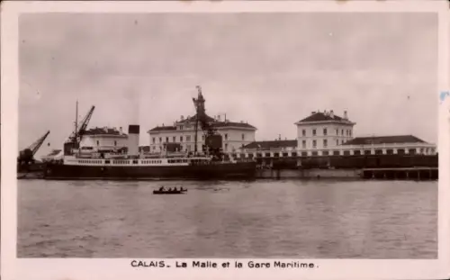 Ak Calais Pas de Calais, Schiff, Hafen, Wasser, Gebäude, Calais