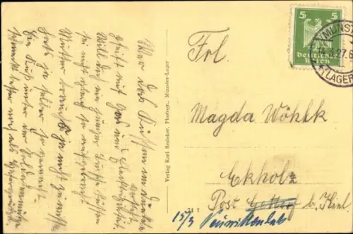 Ak Munster an der Örtze Lüneburger Heide, Lüneburger Straße