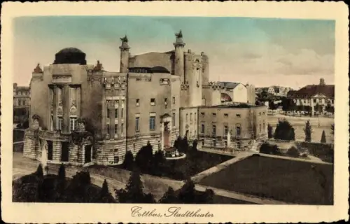 Ak Cottbus in der Niederlausitz, Stadttheater
